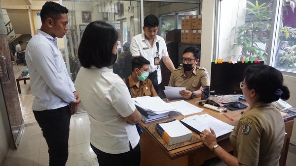 Pembinaan Monitoring dan Evaluasi oleh DPMD Kota Denpasar terkait Administrasi Desa