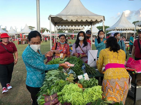 Bumdes Saka Mandiri ikut serta berpartisipasi di Acara KWT Kalpataru