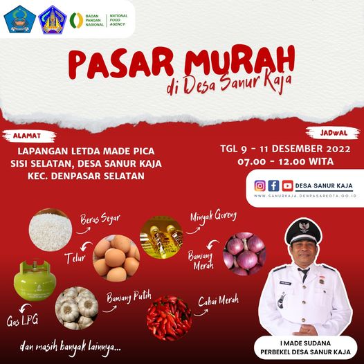 Gelar Pasar Murah di Desa Sanur Kaja
