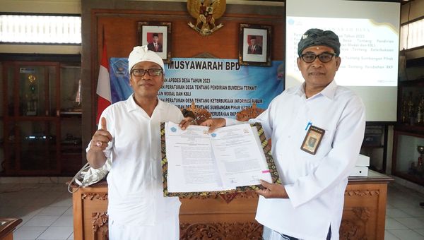 Musyawarah BPD terkait 5 Peraturan Desa di Desa Sanur Kaja