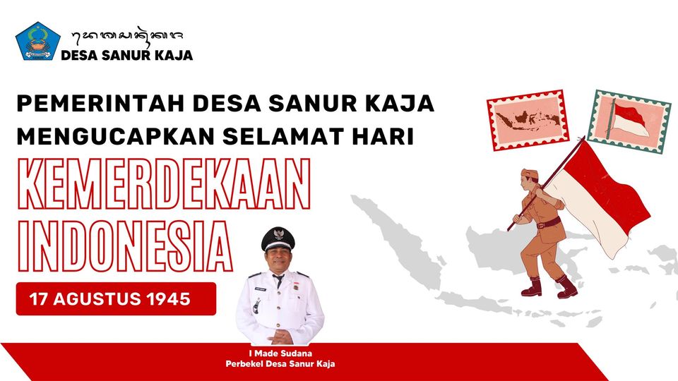 Pemerintah Desa Sanur Kaja Mengucapkan Selamat Hari Kemerdekaan Indonesia Ke - 77 Tahun