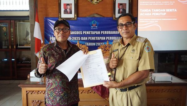 Musrenbangdes Penetapan Perubahan RPJMDEs Periode 2019 - 2025 dan Penetapan Perubahan RKP Desa Tahun 2022