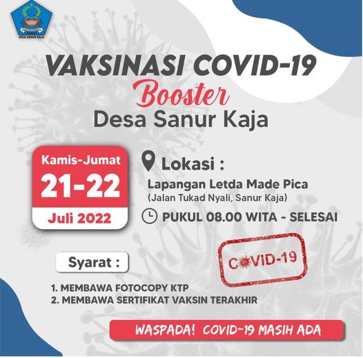 VAKSINASI COVID-19 BOOSTER GRATIS!