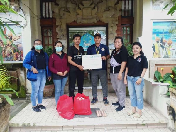 Penyaluran bantuan CSR dari PT.Pelindo melalui DPD LPM Kota Denpasar
