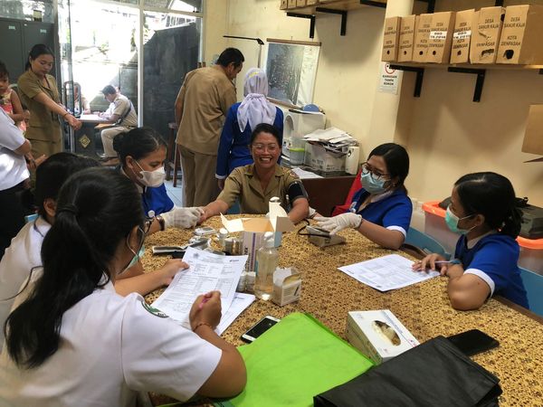 Skrining Penyakit Tidak Menular oleh UPTD Puskesmas II Kecematan Denpasar Selatan