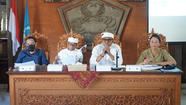 Rapat Koordinasi Pembahasan Teknis Pembangunan Gedung Kantor Perbekel Desa Sanur Kaja dan Pekerja rentan terkait BPJS Ketenagakerjaan
