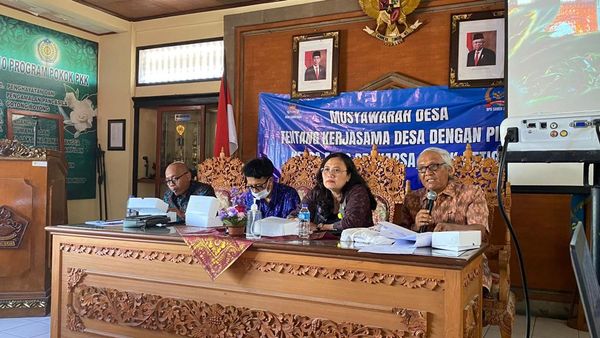 Musyawarah Desa Tentang Perjanjian Penawaran Kerjasama antara Gochip dengan Pemerintah Desa Sanur Kaja