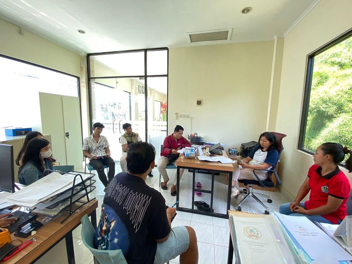 kegiatan Koordinasi dengan Bumdesa Saka Mandiri bersama Karang Taruna Asta Dharma terkait kegiatan Pemilihan teruna teruni Sanur Kaja dan Sanur Fiesta