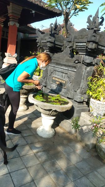  Kegiatan Pemeriksaan Jentik Nyamuk di wilayah Desa Sanur Kaja oleh Kader Jumantik Desa Sanur Kaja