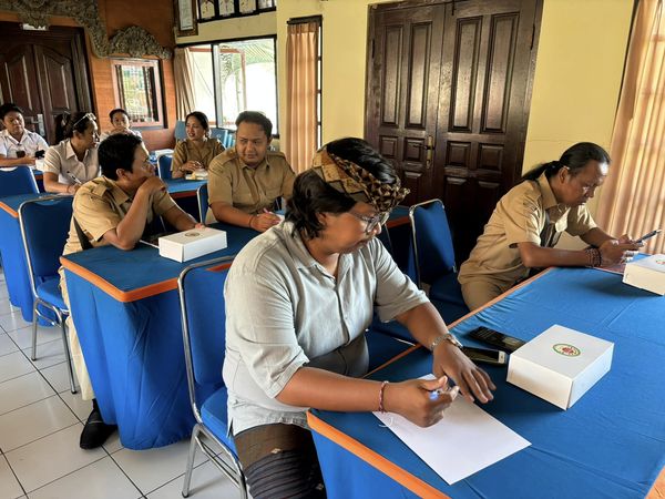 Rapat Rutin PKPKD dan PPKD di Kantor Perbekel Desa Sanur Kaja