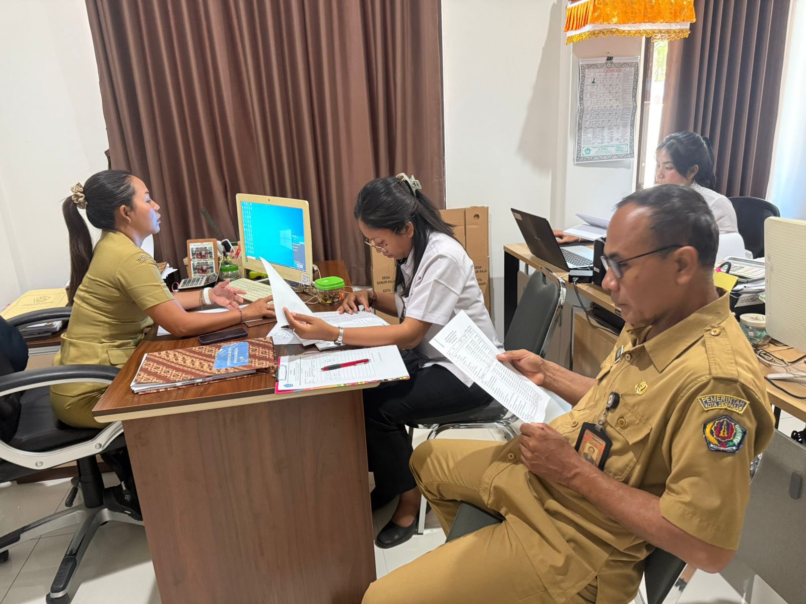 Monitoring APBDesa Sanur Kaja serta Aset Desa Sanur Kaja Tahun 2025 oleh Tim dari Kecamatan Denpasar Selatan
