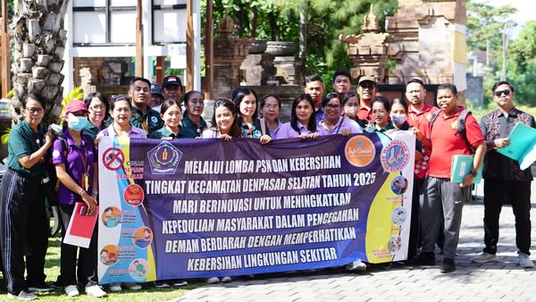 Desa Sanur Kaja turut ambil bagian dalam Lomba PSN & Kebersihan Tingkat Kecamatan Denpasar Selatan