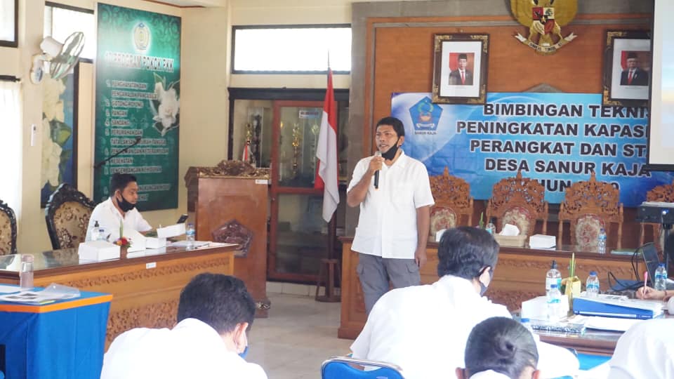 Bimbingan Teknis Peningkatan Kapasitas Perangkat Dan Staff Desa Sanur Kaja
