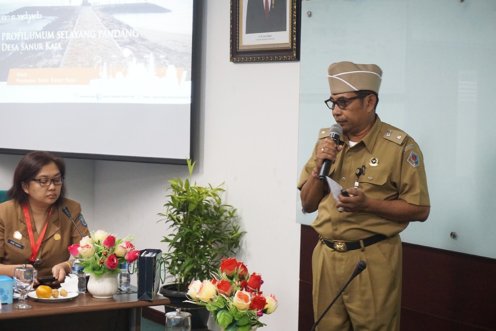 Pemaparan Bp. Perbekel Desa Sanur Kaja di Kementrian Dalam Negeri RI