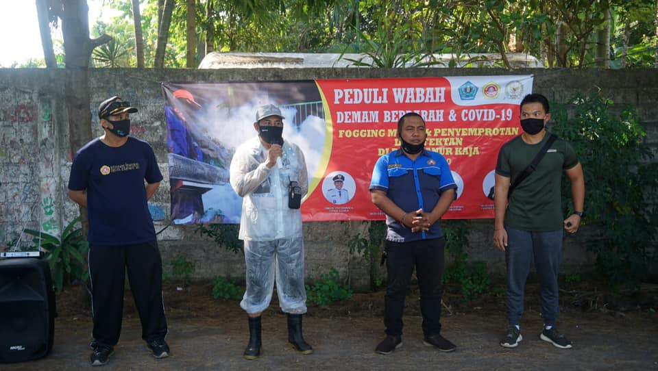SANUR KAJA BERGERAK TERUS BERSAMA KARANG TARUNA ASTA DHARMA & KARANG TARUNA KOTA DENPASAR GUNA PENCEGAHAN VIRUS COVID-19.