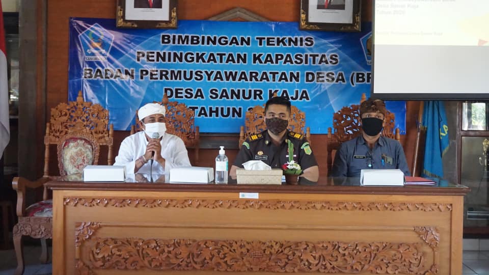 Bimbingan Teknis Peningkatan Kapasitas Badan Permusyawaratan Desa (BPD) Desa Sanur Kaja
