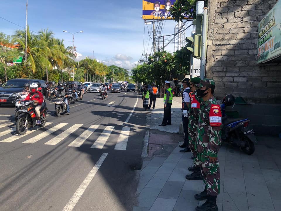 Sidak Masker di Wilayah Desa Sanur Kaja