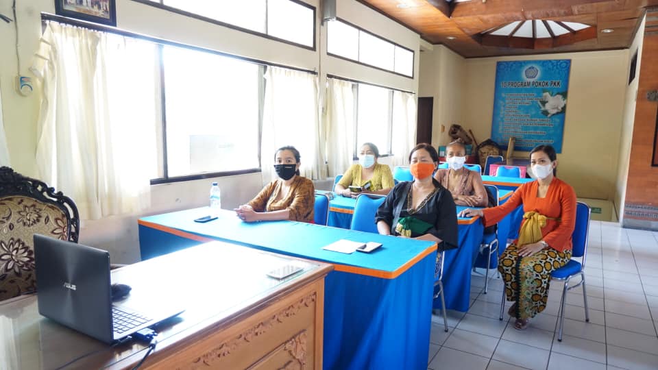 Rapat Virtual Agenda Literasi Kebudayaan Puspa Bali di masa Adaptasi Kebiasaan Baru.