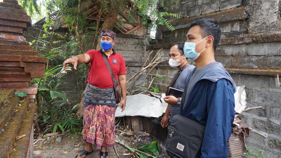 Tim RKP Desa Sanur Kaja Mengecek Lokasi Usulan-usulan Masyarakat Desa untuk Perencanaan Desa Tahun 2022