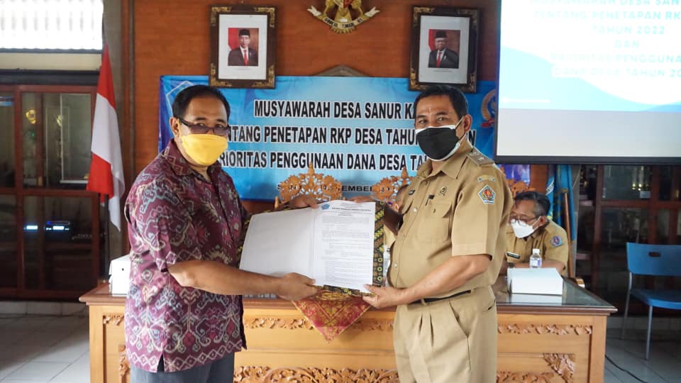 Musyawarah Desa Sanur Kaja Tentang Penetapan RKP Desa Tahun 2022 dan Prioritas Penggunaan Dana Desa Tahun 2022