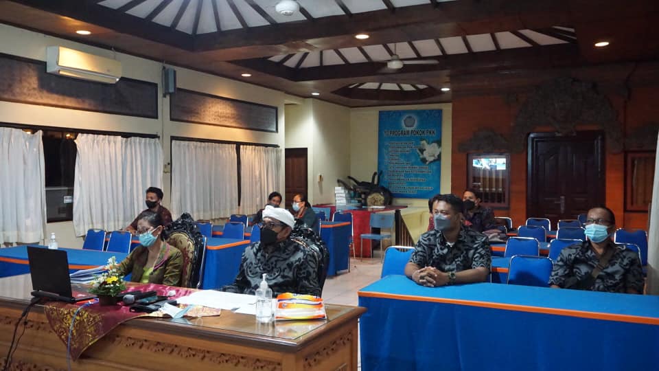  Pemerintahan Desa Sanur Kaja mengikuti zoom meeting yang diselenggarakan oleh TV Desa & Desapedia.id