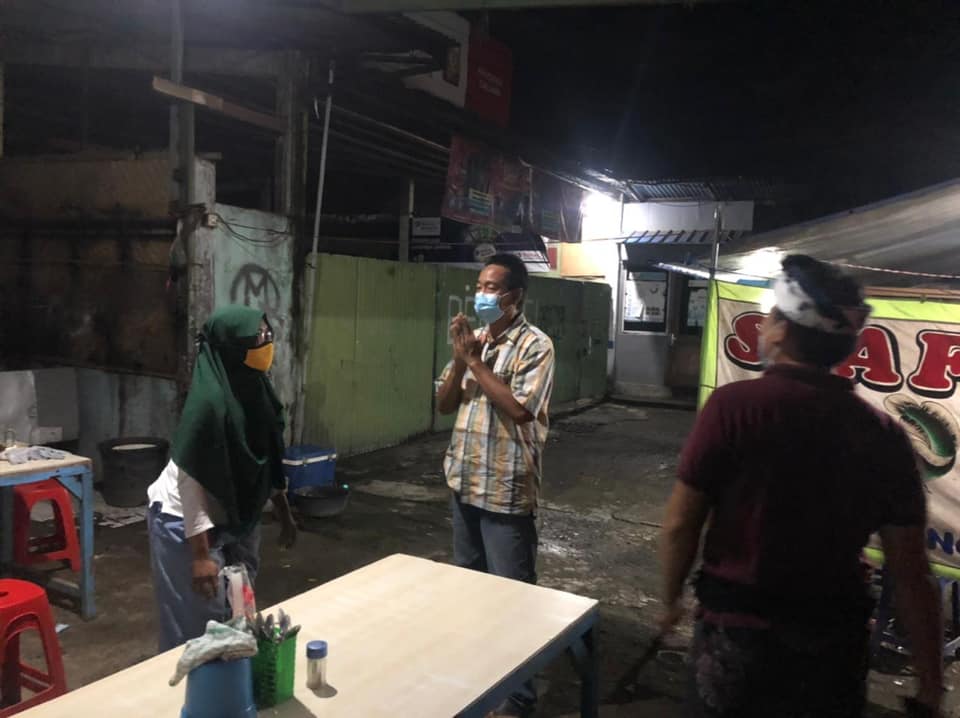 Patroli Pembatan Kegiatan Masyarakat (PKM) di Wilayah Desa Sanur Kaja