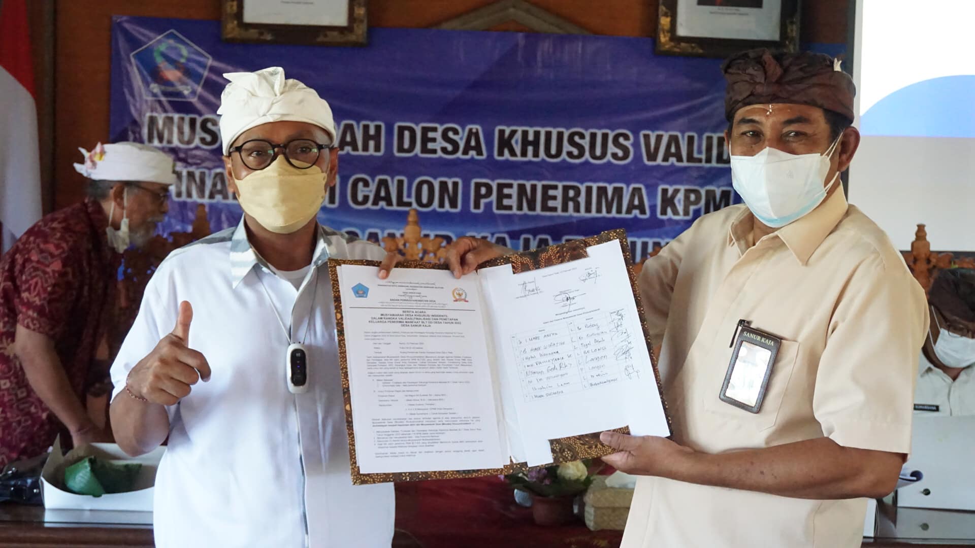 Musyawarah Desa Penetapan Calon Penerima Bantuan Langsung Tunai (BLT) dari Dana Desa Tahun Anggaran 2022