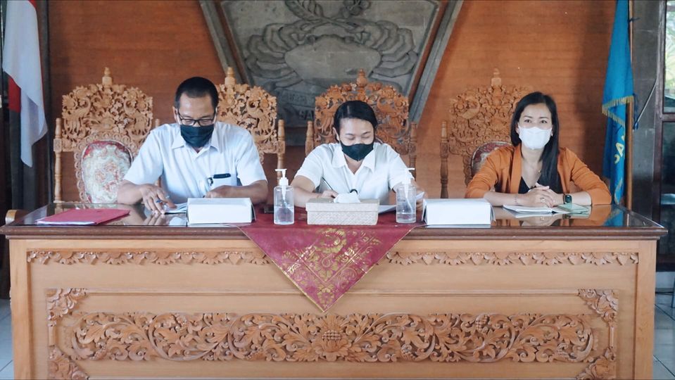 Rapat Koordinasi terkait Pelaksanaan Bulan Bahasa Bali Tahun 2022 yang akan diadakan pada Bulan Februari