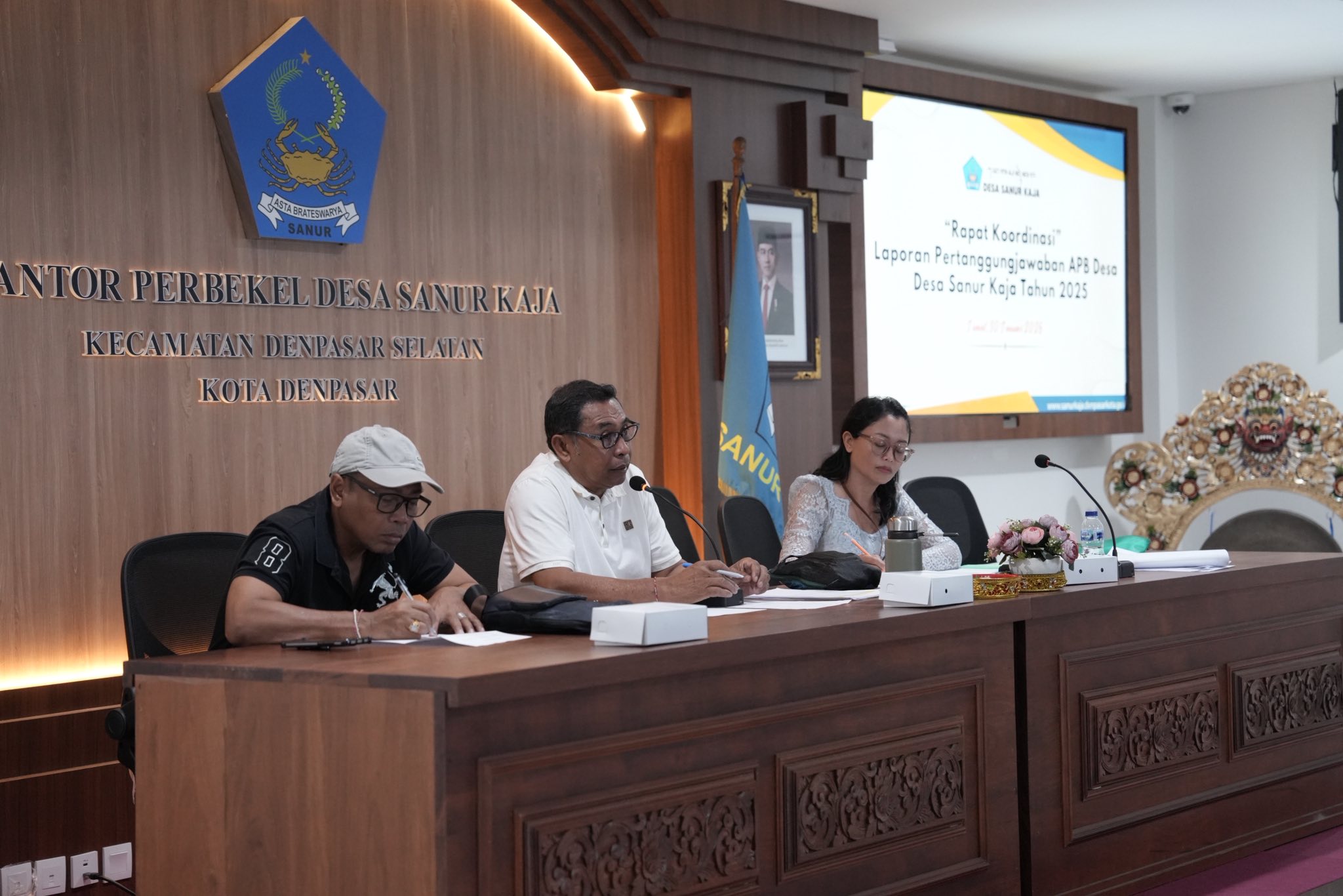  Rapat Koordinasi terkait Laporan Pertanggungjawaban APB Desa Desa Sanur Kaja Tahun 2025