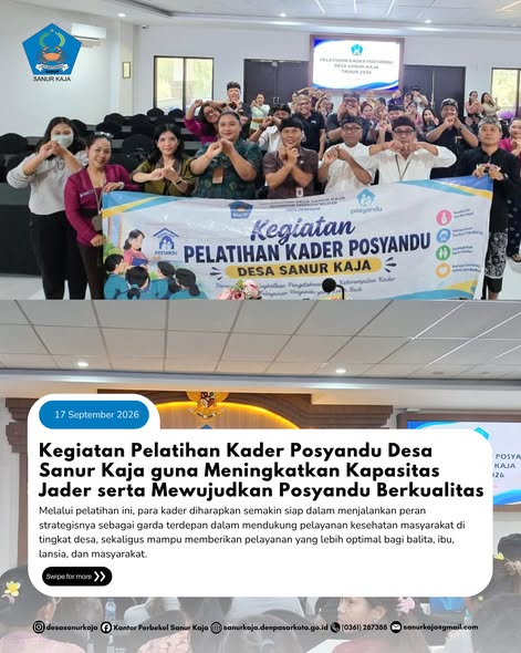 Kegiatan Pelatihan Kader Posyandu Desa Sanur Kaja 
